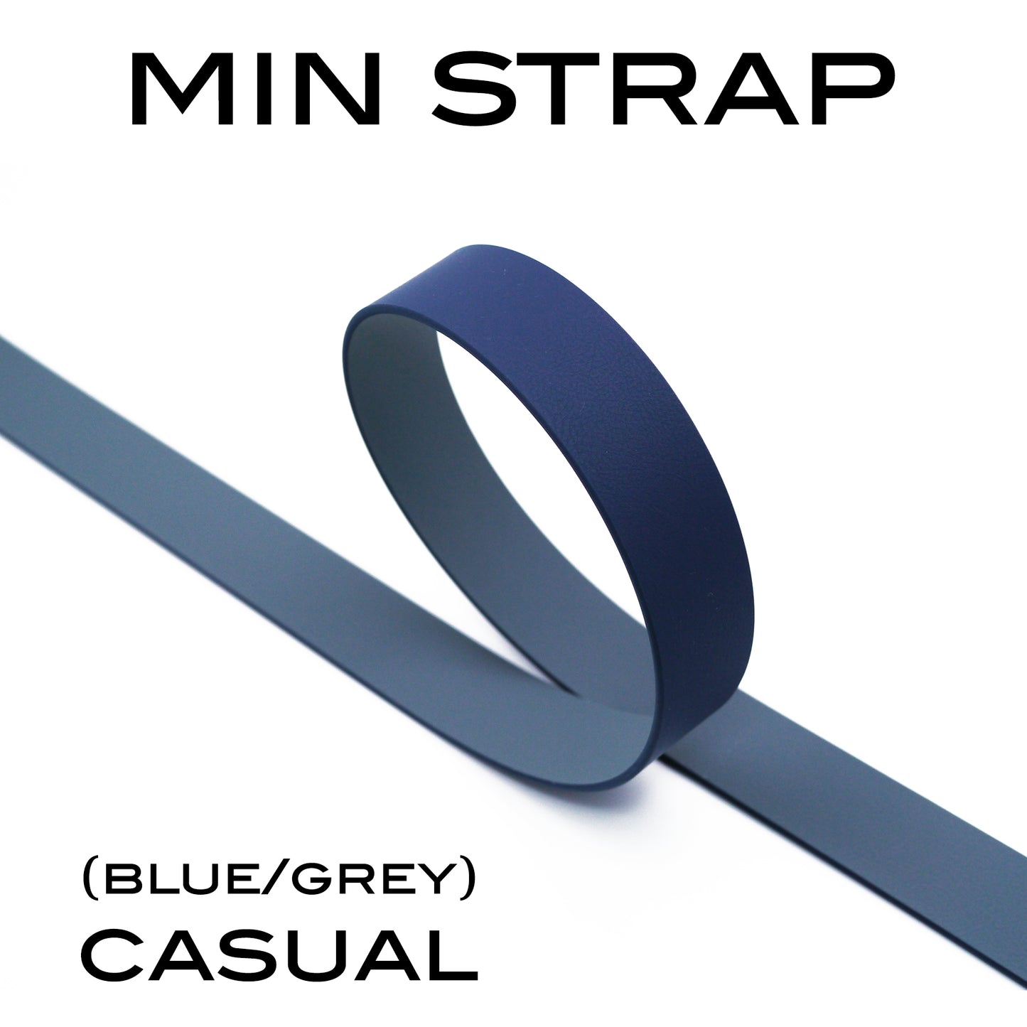 MIN BELT - SILVER P1 BUCKLE, CASUAL STRAP